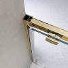 Душевая дверь BelBagno Luce LUCE-BF-1-110-C-ORO профиль золото глянцевое, стекло прозрачное, 110x195 фото 3