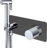 Гигиенический душ Boheme Stick 127-BCR.2 со смесителем, С ВНУТРЕННЕЙ ЧАСТЬЮ, black, touch chrome