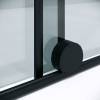 Душевая перегородка Niagara Nova NG-671-10BLACK профиль черный матовый, стекло прозрачное, 100x200 фото 6