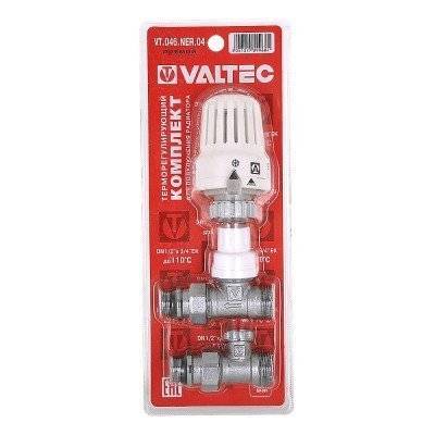 Комплект терморегулирующего оборудования VALTEC д/рад., прям., 1/2 с перех. на евроконус (терм.головка,терм.клап.,зап.к