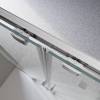 Душевая дверь в нишу Belbagno LUCE-BF-2-160-C-Cr профиль хром, стекло прозрачное, 160x195 фото 3