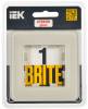 Рамка 1-постовая IEK Brite BR-M12-G-41-K98 песчаный фото 6