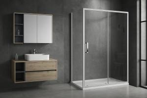 Душевой уголок Royal Bath Accord RB95165HPS-Т-ST профиль сатин, стекло прозрачное, 165x95x200