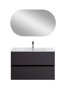 Тумба под раковину Art&Max Torino AM-TORINO-900-2C-SO-GF-P Графит, 90x43.8x58