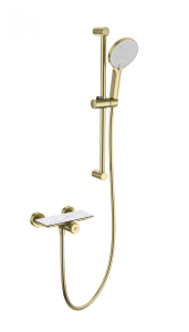 Смеситель для душа Wonzon & Woghand WW-B2052-A-BG с гарнитуром, брашированное золото