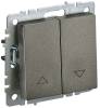 Выключатель жалюзи IEK Brite BR-V15-0-10-K45 темная бронза