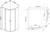 Душевой уголок Vincea Scala VSQ-2SC900CL 90x90, профиль хром, стекло прозрачное фото 11