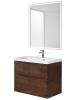 Тумба под раковину Belbagno Marino MARINO-700-2C-SO-RW-P 70x45x50 Rovere Moro подвесная с двумя выкатными ящиками фото 4