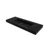 Раковина-столешница Armadi Art Flat 859-120-NM моноблок Nero Marquina 1210x452x80 фото 4