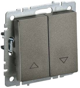 Выключатель жалюзи IEK Brite BR-V15-0-10-K45 темная бронза