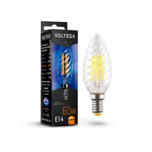 Светодиодная лампа Voltega Crystal Candle corn 6W 7027