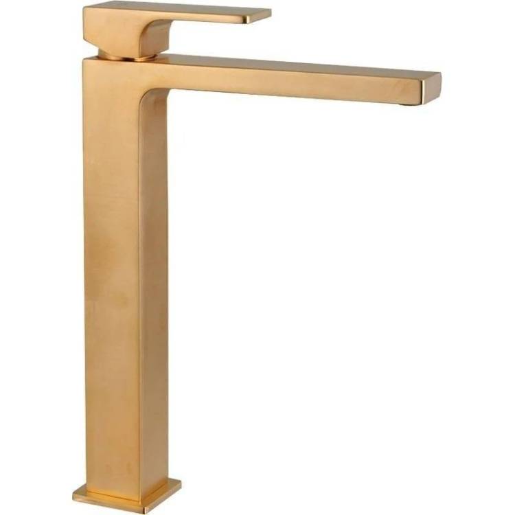 Смеситель для раковины Remer Absolute AU11LBG брашированное золото
