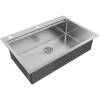 Мойка кухонная Paulmark Vast-pro PM707551-BS 75x51 брашированная сталь фото 2