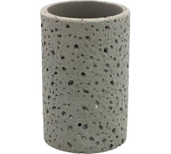 Стакан для зубных щёток Bath Plus Dapple 3W-PRBS-SXL-19015-A-TB серый