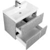Тумба с раковиной Belbagno Vittoria VITTORIA-700-2C-SO-TB-P 70x45x57 Toros Bianco подвесная с двумя выкатными ящиками фото 5
