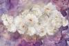 3D Фотообои Artegrafico «Роскошные пионы на лавандовом мраморе» RC-007 канвас