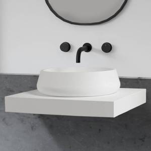 Раковина Abber Stein AS2605 60 см, белая матовая