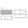 Тумба под раковину Sancos Folk FL120W подвесная, с рельефным фасадом, bianco фото 2