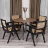 Стул Tetchair Loki 24339 черный, дерево вяз, ротанг фото 13
