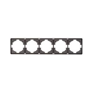 Рамка 5-постовая Kranz Round KR-78-0755-2 титан