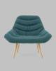 Кресло Stool Group Олби Страйпс QH-2805K 263-8 green темно-бирюзовый фото 2