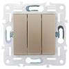 Выключатель 3-клавишный IEK Skandy SK-V30-0-10-K98 песочный фото 2
