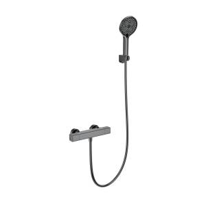 Смеситель для душа Wonzon & Woghand WW-B2016-A-BGG термостатический, темный графит