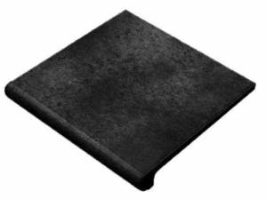 Ступень Gres de Aragon Orion Фронтальная Rounded Stair-Tread Antracite 33x33