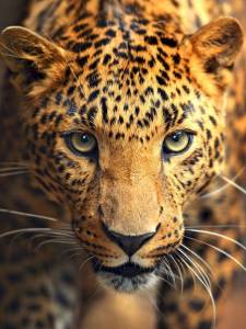 3D Фотообои Artegrafico «Леопард портрет» NK-003 акварель