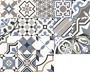 Керамогранит New Trend Design Art GP2020DMX23 Design Mix 2 матовый 200x200x8