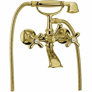 Смеситель для ванны Webert Armony AM720201010 керамика, золотой