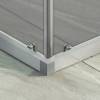 Душевой уголок MaybahGlass MGY-1329-5 профиль хром матовый, стекло графит матовый, 90x90x195 фото 3
