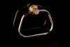 Полотенцедержатель Boheme Royal Cristal 10925-G-B кольцо Black Gold фото 3
