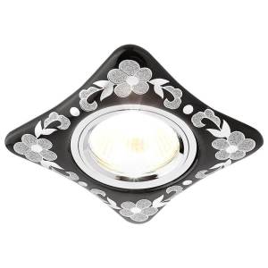 Встраиваемый потолочный светильник Ambrella light Desing D2065 BK/CH