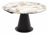 Стол Woodville Teramo 589754 gloss grand jade solid ceramic/бронзовый 90(135)x135x76 фото 7