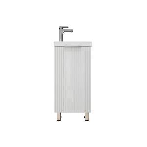 Тумба с раковиной Style Line Соло напольная, белый софт, раковина белая, 72x40x22