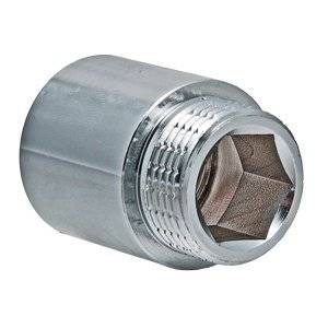 Удлинитель VALTEC хромированная латунь, 1/2 х 40 мм внутренняя-наружная резьба