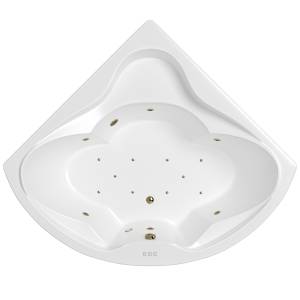 Акриловая ванна WHITECROSS Konsul 150x150 0110.150150.100.RELAX.BR с гидро и аэромассажем, 
