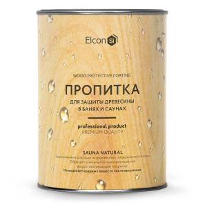 Пропитка водоотталкивающая для бани и сауны Elcon Sauna Natural 0.9 л
