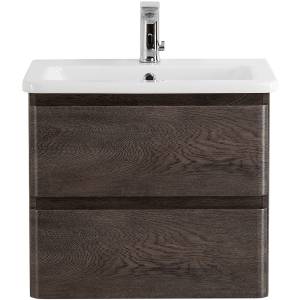 Тумба под раковину Belbagno Albano-Cer ALBANO-CER-600-2C-SO-RNG 57x44x50 Robere Nature Grigio подвесная с двумя выкатными ящиками