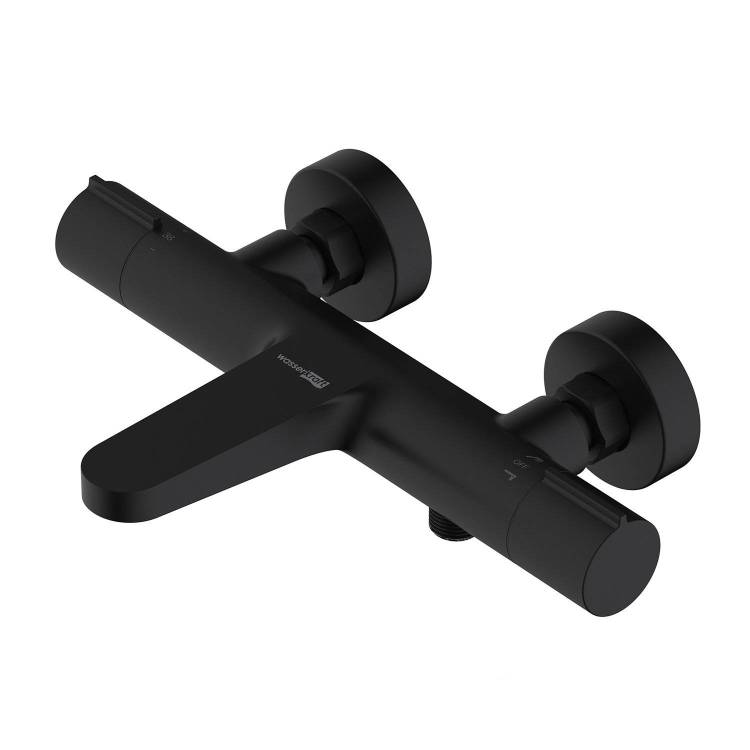 Смеситель для ванны Wasserkraft Elbe 7411 Thermo термостатический, черный