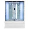 Душевая кабина AvaCan EM4515LED+GM с подсветкой и гидромассажем, 150x85x220