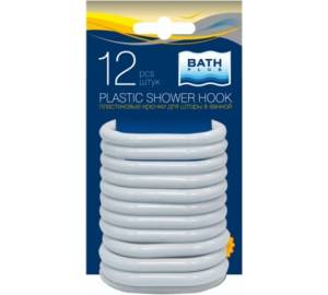 Кольца для штор Bath Plus AK-06 12 штук, белый