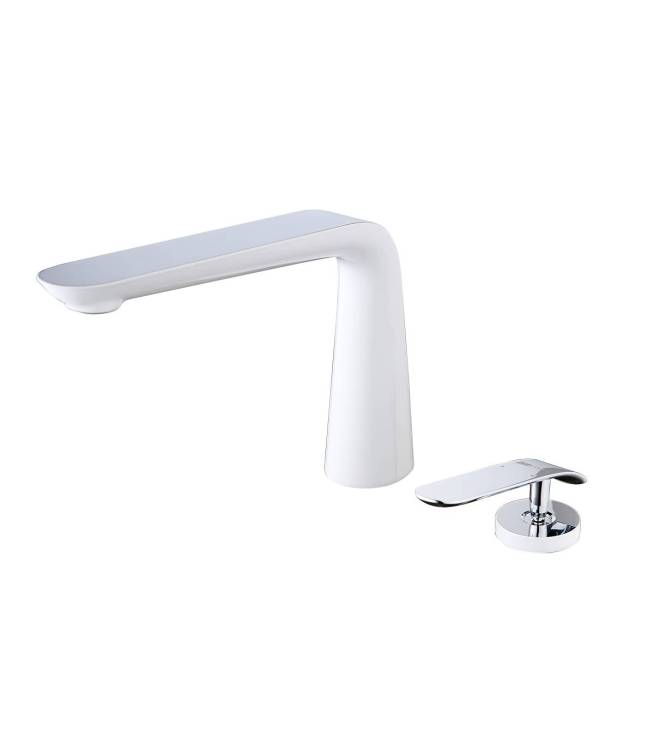 Смеситель для раковины Lemark Melange LM4936CW хром, белый
