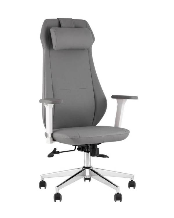 Кресло компьютерное Stool Group TopChairs Trophey DD-001-CH grey серый