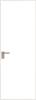 Межкомнатная дверь Profil Doors 1 AGK цвет профиля Никель матовый, стекло безопасное 4 мм монохром белый просветленный 700x2000