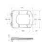 Унитаз приставной BelBagno Prado BB10150CB/BB10150SC безободковый, сиденье микролфит фото 10