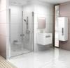 Душевая дверь в нишу Ravak CSDL2-120 Transparent, профиль блестящий фото 2