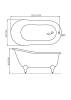 Акриловая ванна BelBagno BB06-1550 155x76 фото 2