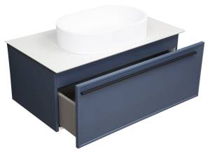 Тумба с раковиной La Fenice Elba FNC-01-ELB-BG-100 Синий